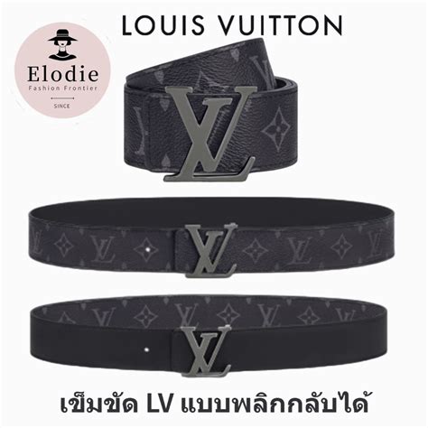 lv taiga belt ราคา|เข็มขัดรุ่น LV Initiales ขนาด 40 มม. ใส่ได้ทั้งสองด้าน.